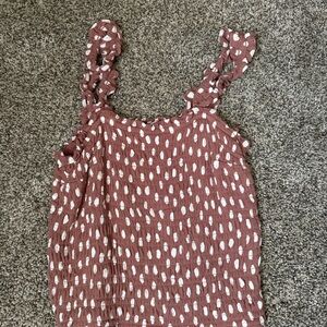 Abercrombie & Fitch Mauve and White Camisole